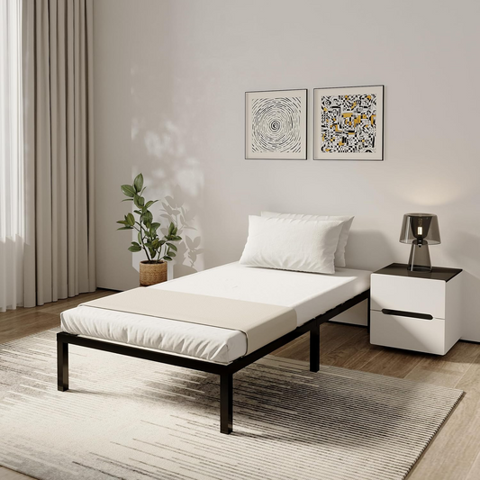 إطار سرير معدني، 100*190*30 سم