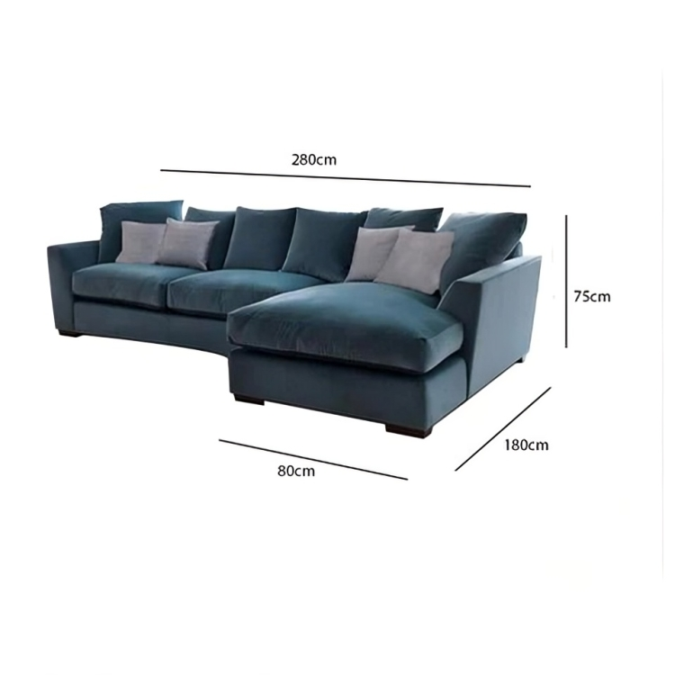 كنب زاوية بتصميم بسيط 