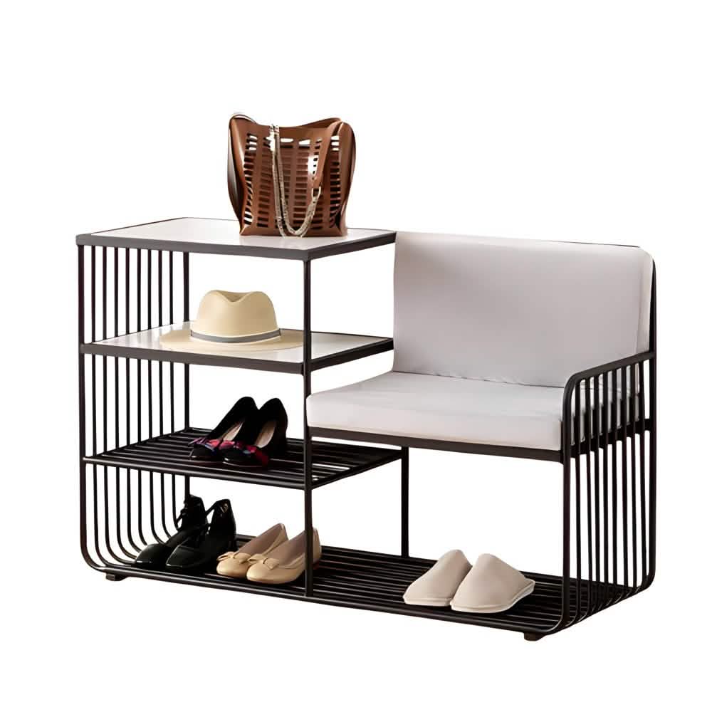 بانكيت معدن مع خزانة احذية 