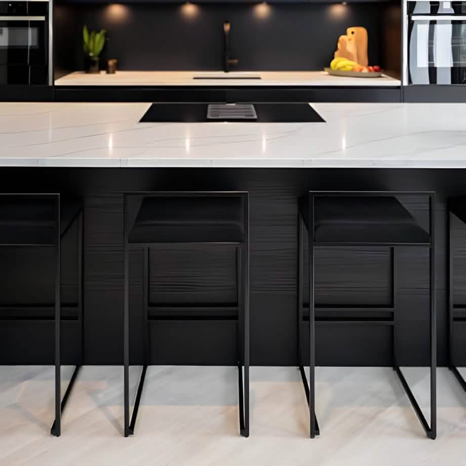 كرسي بار معدن و قماش 