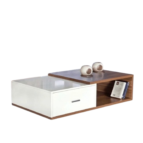 طاولة قهوة ام دي اف بدرج