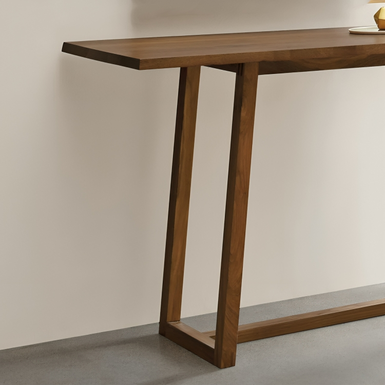 كونسول خشبي بأرجل ثابتة 