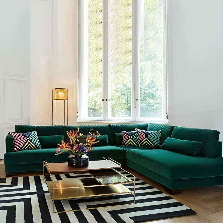 كنب زاوية بتصميم حديث 