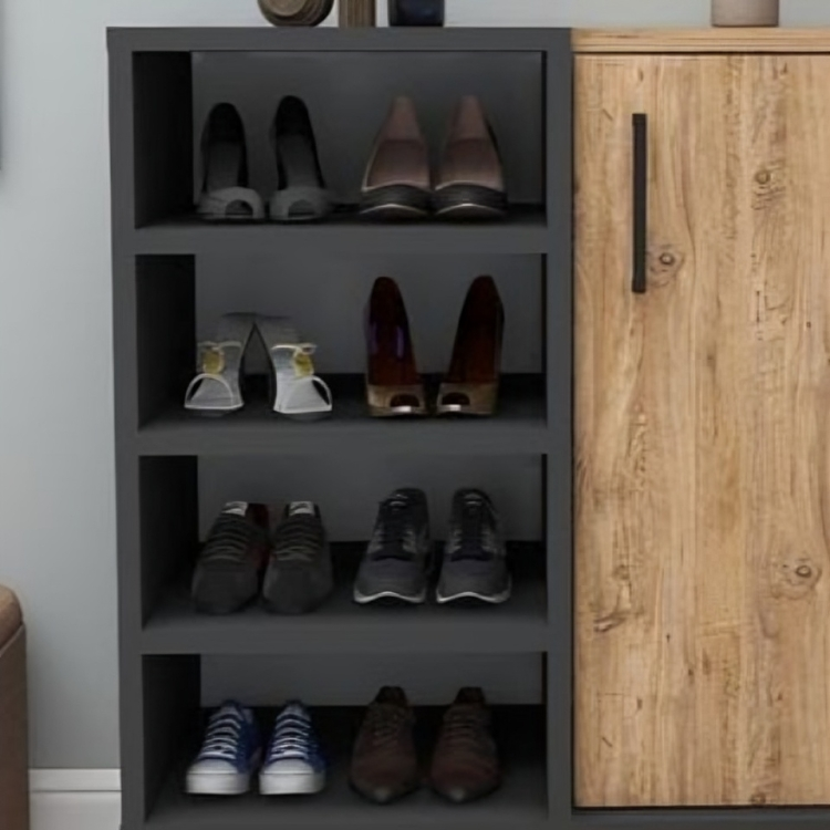 خزانة أحذية أحذية بأرفف تخزين داخلي 
