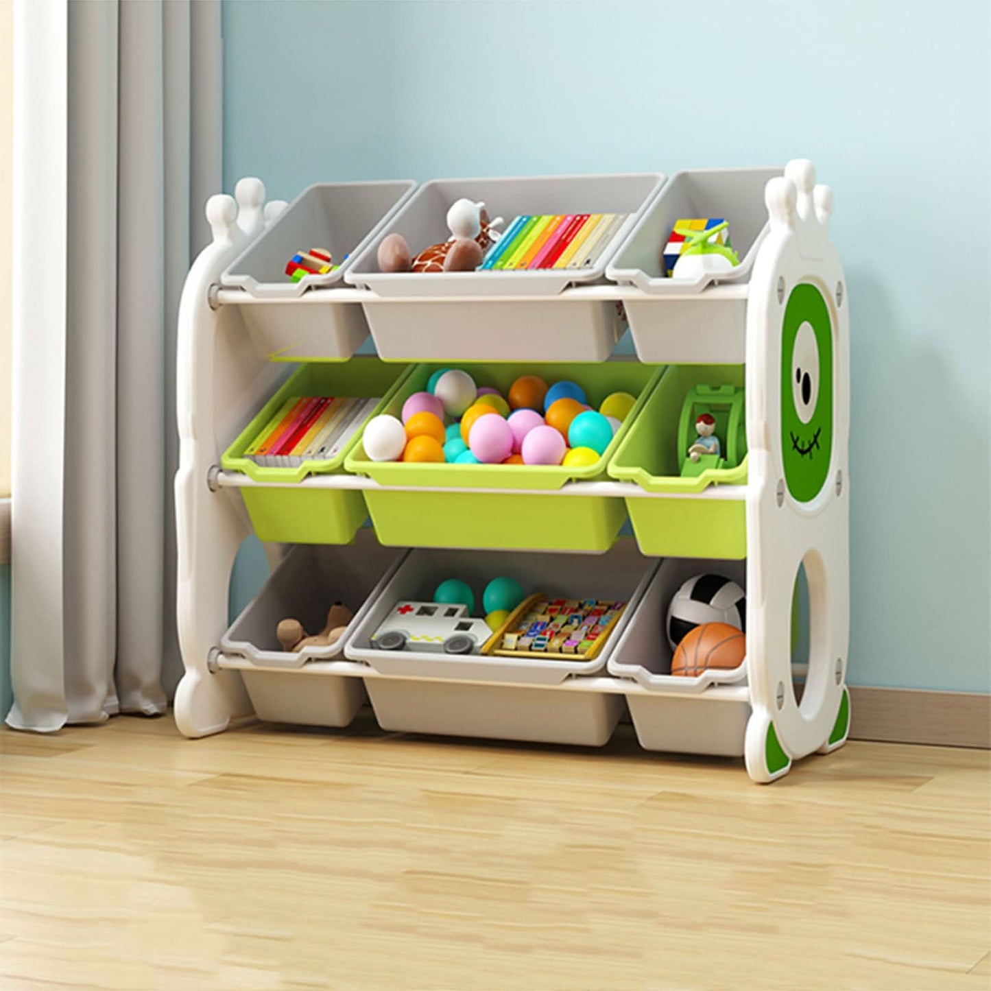أرفف أطفال لتخزين ألعاب 