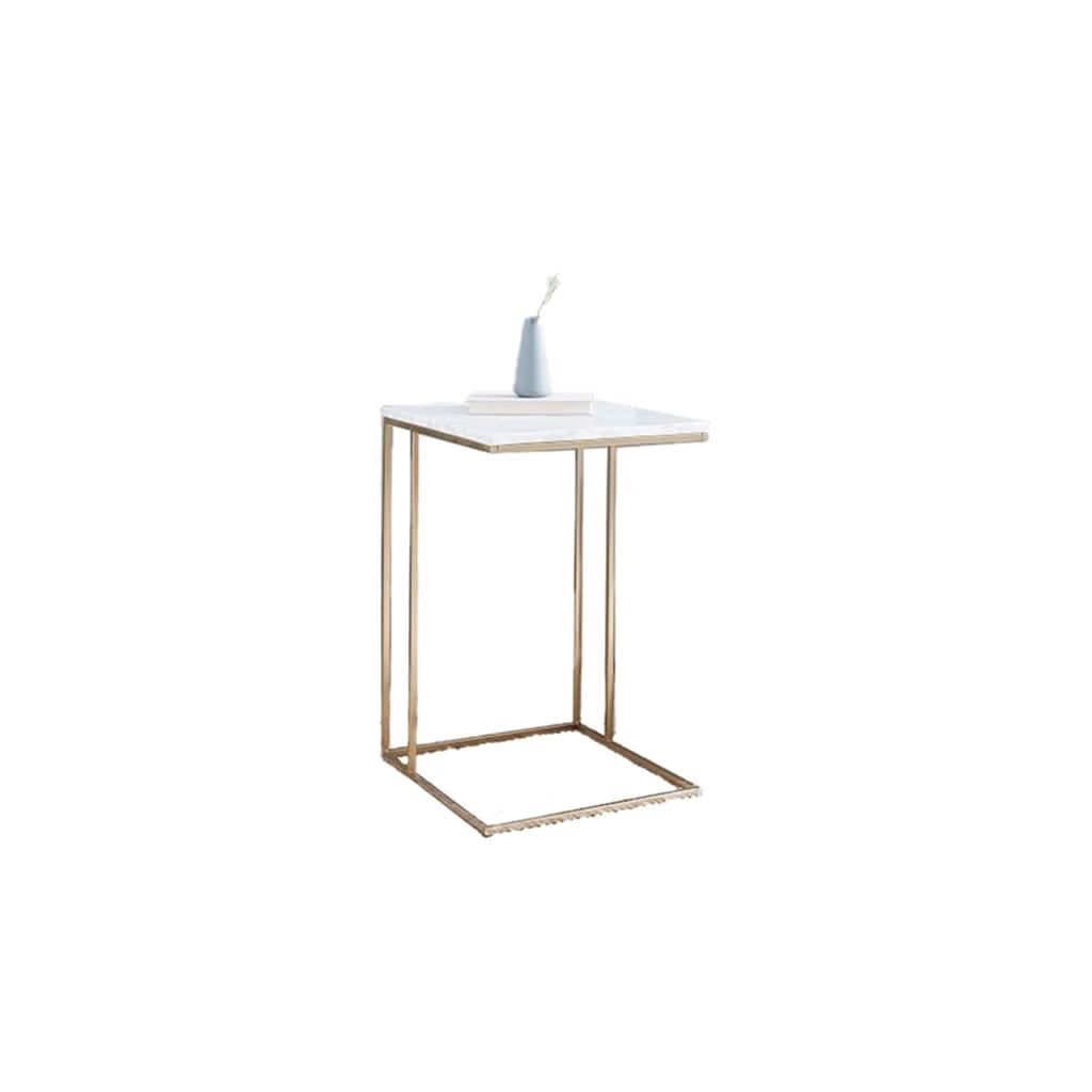 طاولة جانبية بسطح رخام 