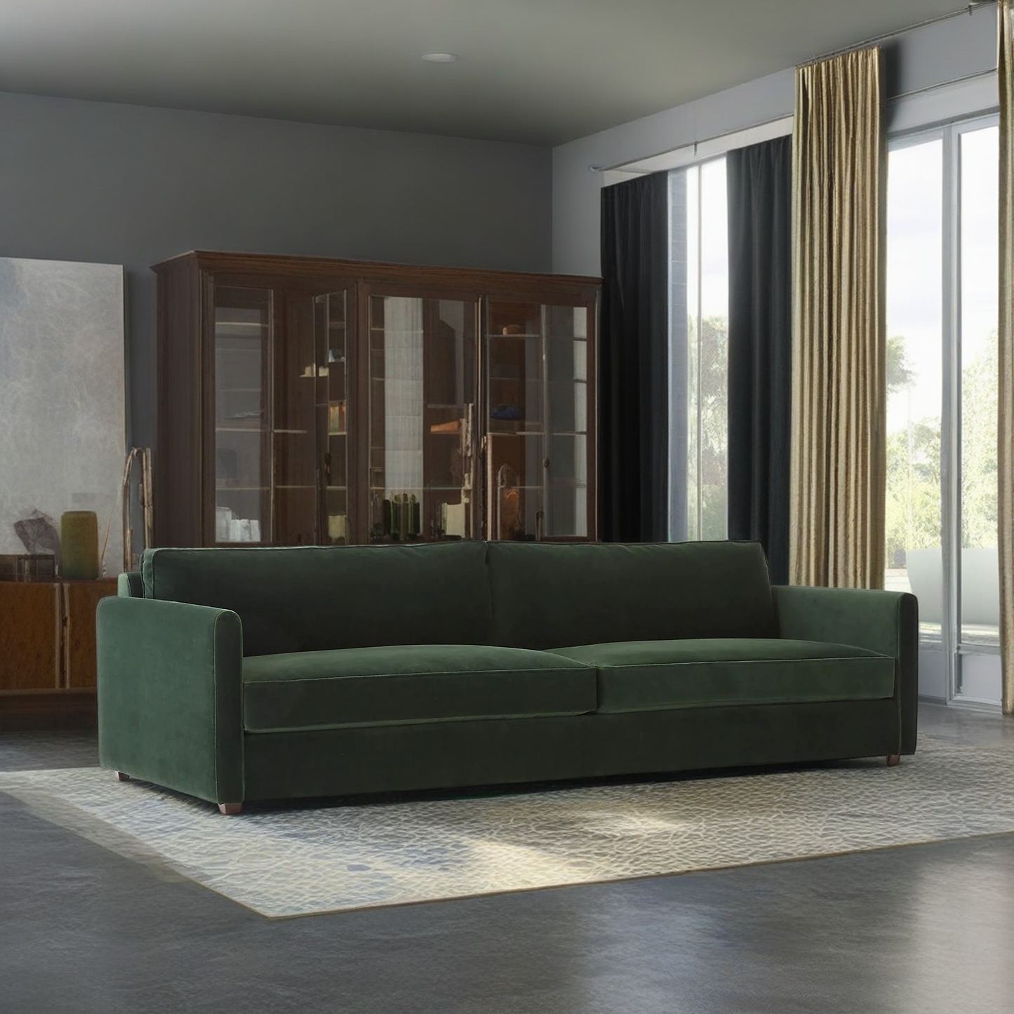 كنبة فاخرة خشب طبيعي - Baytuk