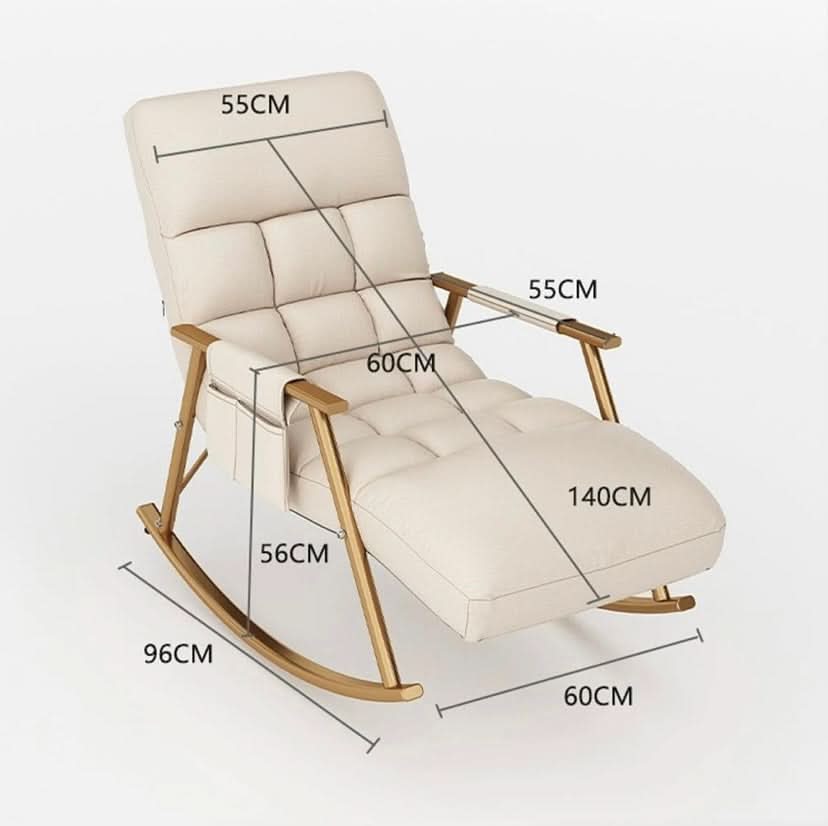 كرسي هزاز معدن قابل للإمالة 