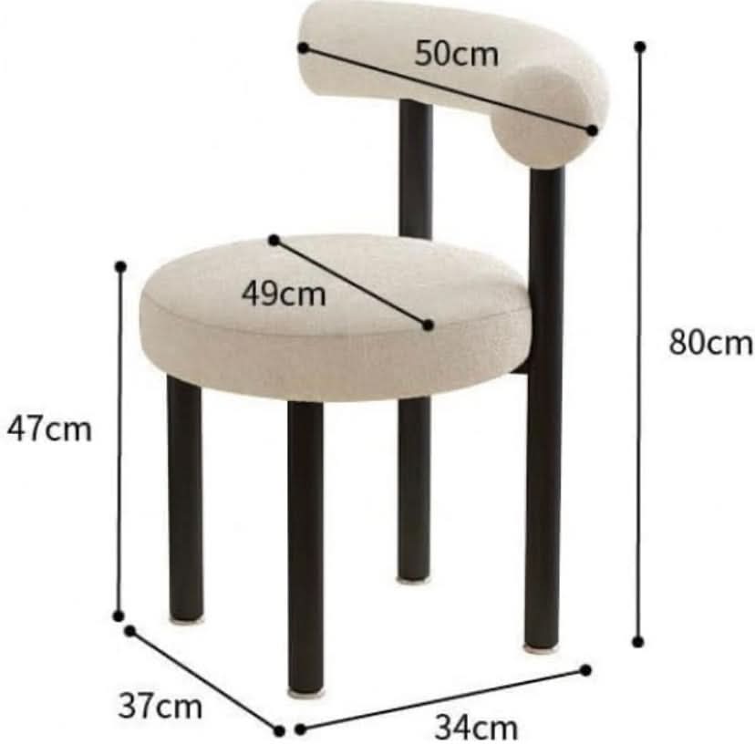 كرسي تسريحه أبيض 