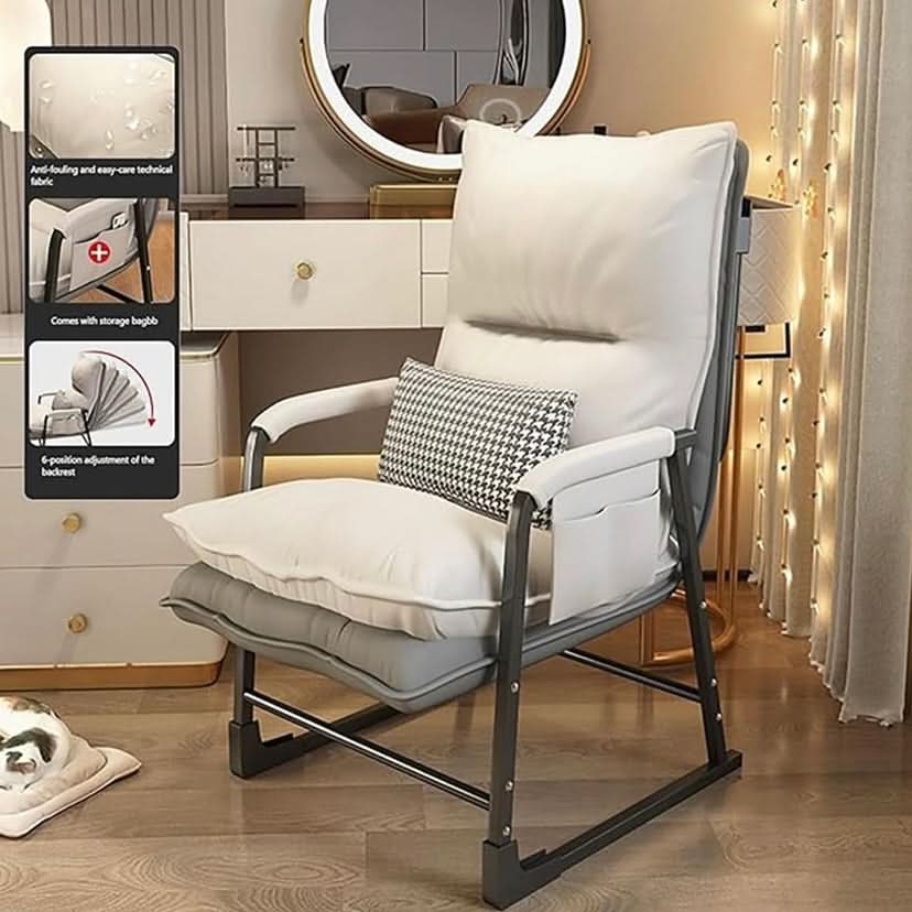 كرسي أسترخاء مع مسند قدم 