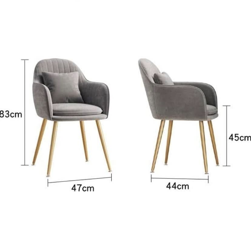 كرسي مخملي وردي 