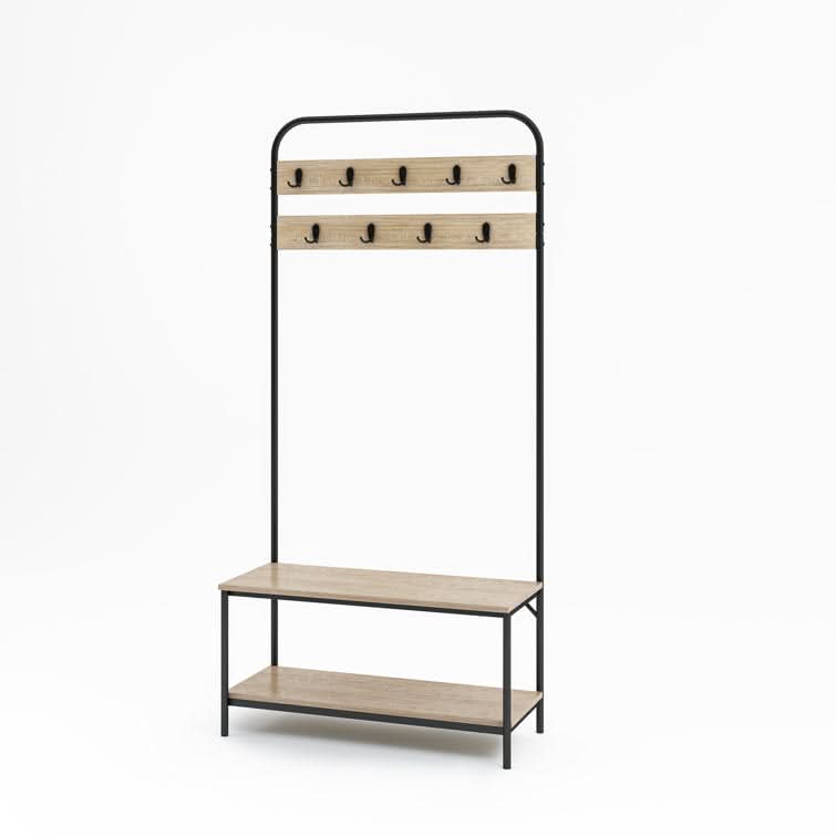 خزانة أحذية مع علاقة ملابس 