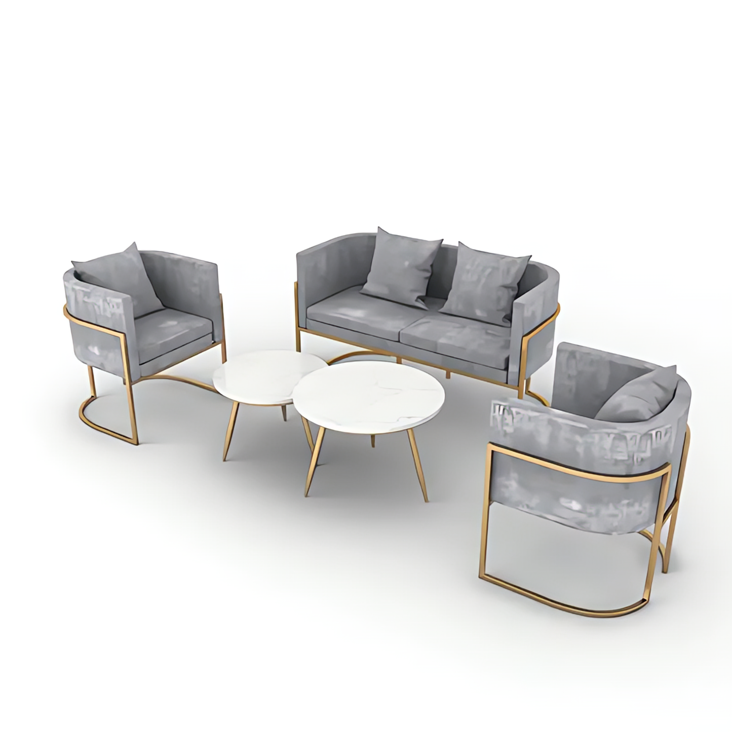 طقم أنتريه مع طاولة قهوة وطاولة جانبية 