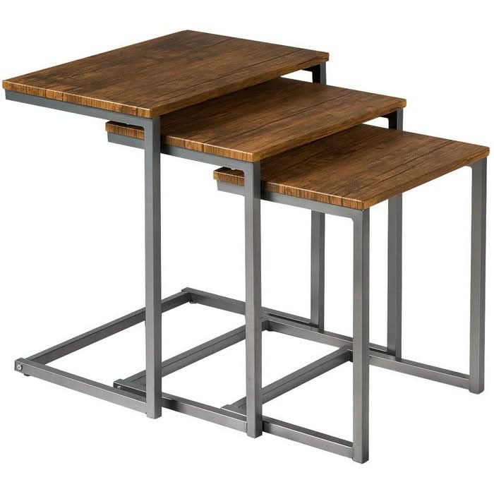 طاولة جانبية ثلاثية 