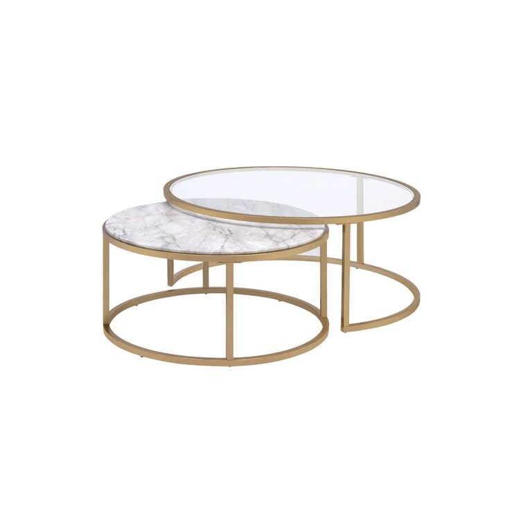 طاولة قهوة مستديرة متداخلة 