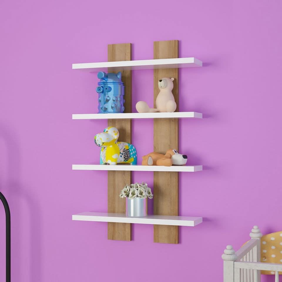 رف خشبي أنيق 