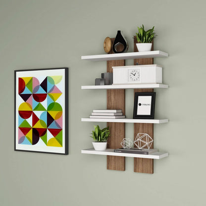 رف خشبي أنيق 