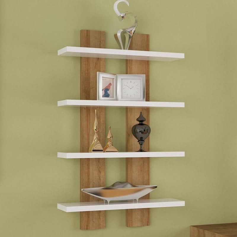 رف خشبي أنيق 