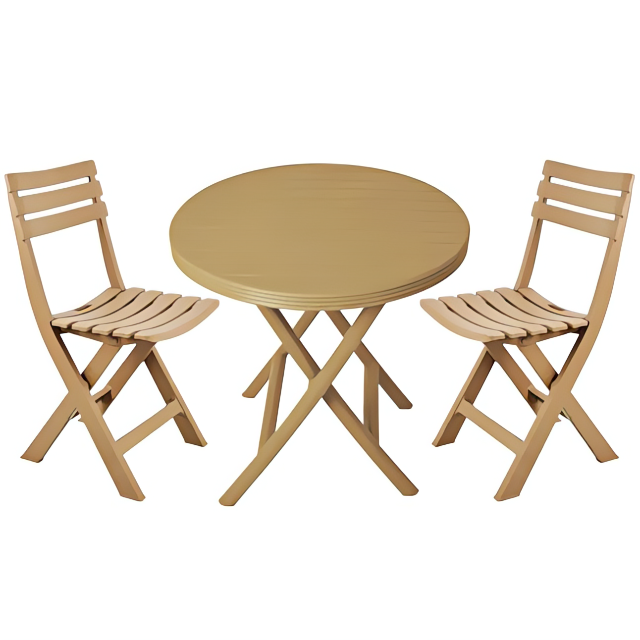 طقم شاطئ كرسين و طاولة متعدد الألوان 