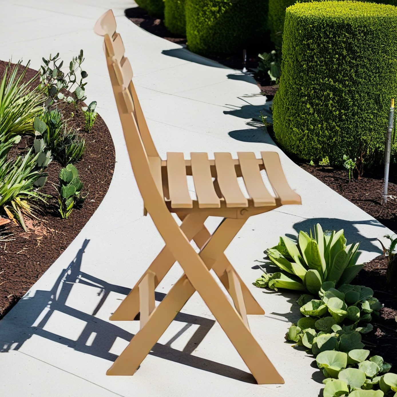 طقم شاطئ كرسين و طاولة متعدد الألوان 