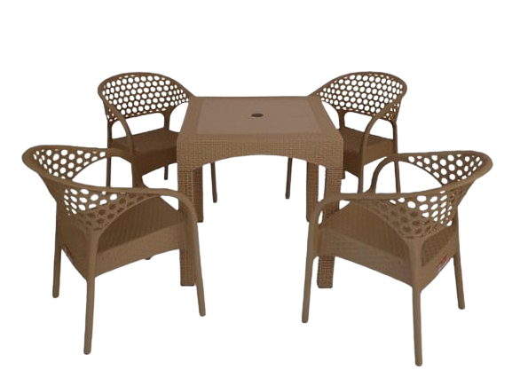 طقم نيو بامبو  4 كرسي وترابيزة 