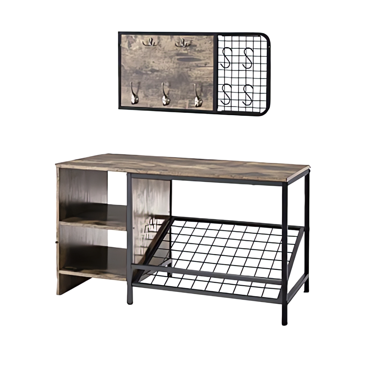 خزانة أحذية مزودة بشماعه حديثة 