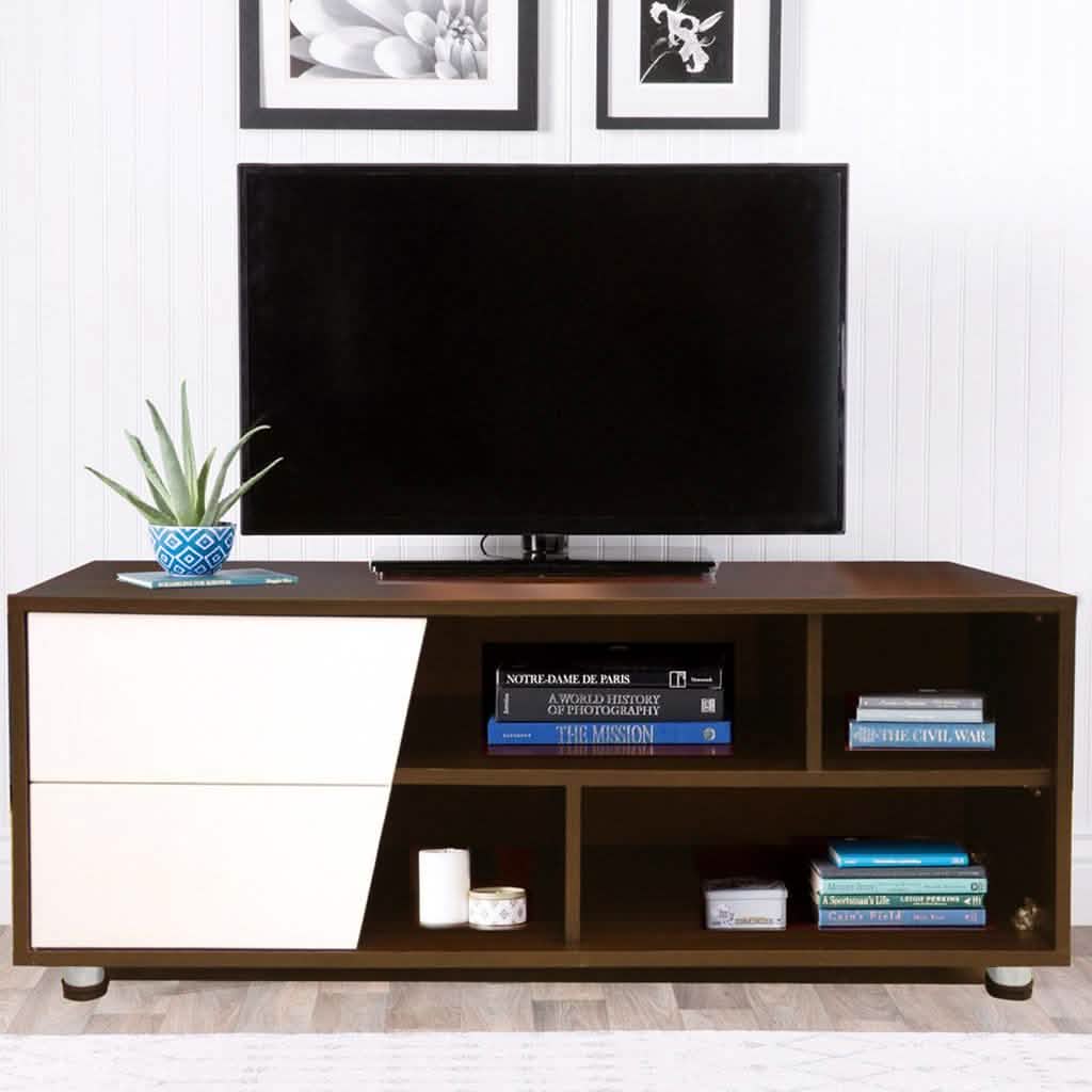 ترابيزة تليفزيون خشب ام دي اف، 120*30*40 سم