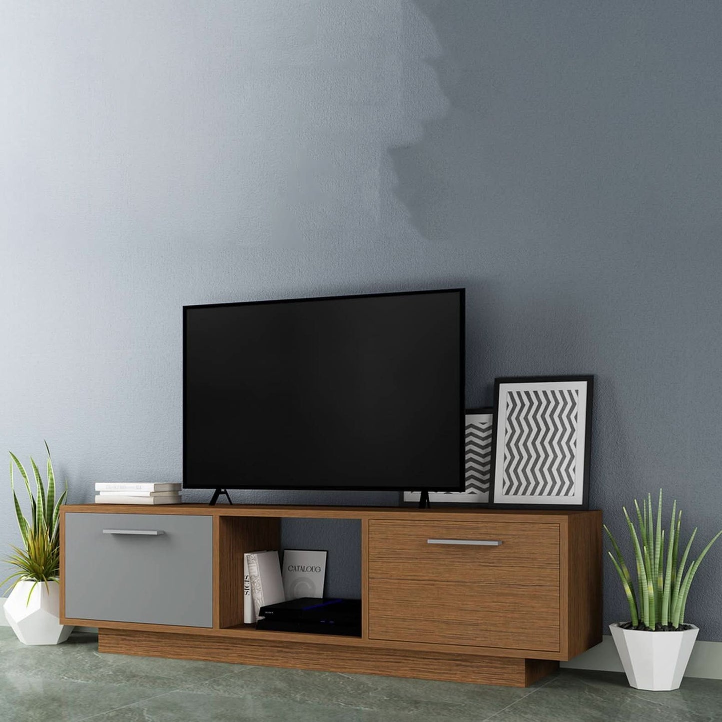 طاولة تلفاز خشبية حديثة 