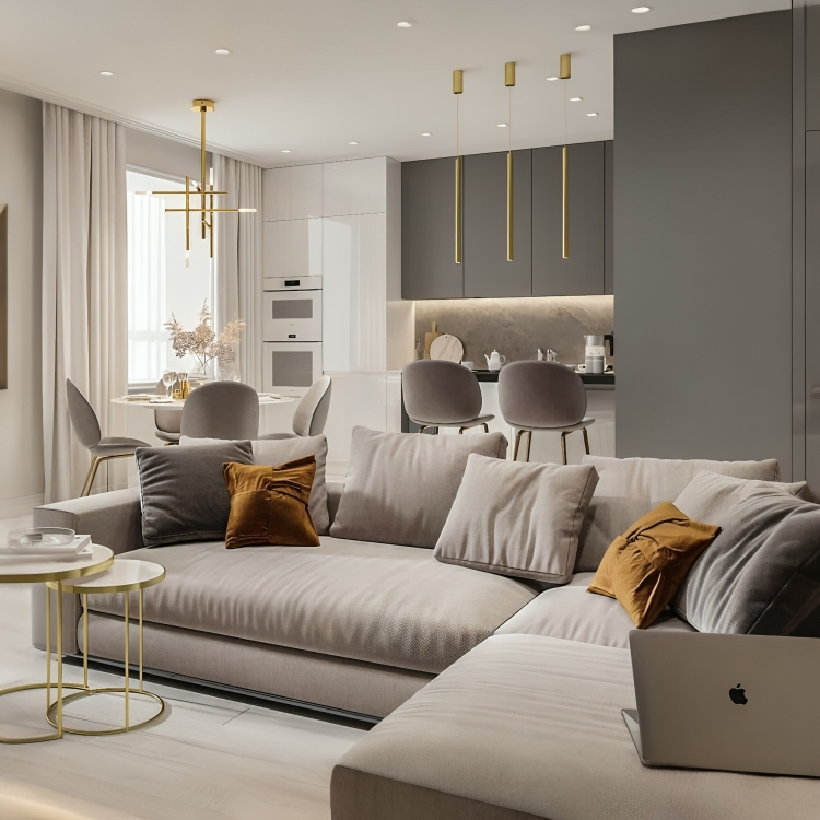 كنبة زاوية أنيقة 