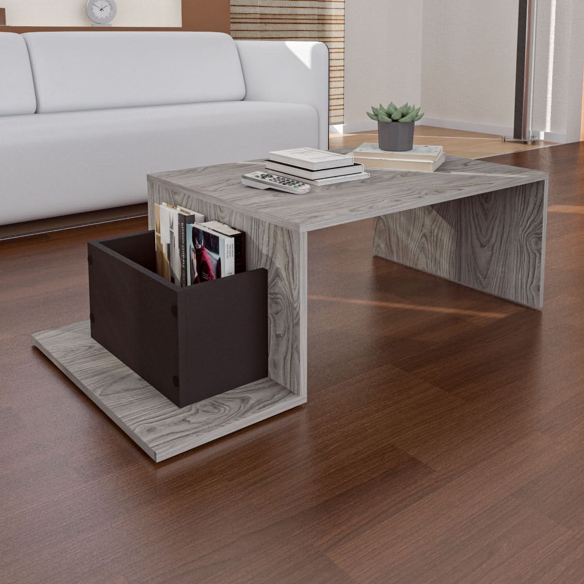 طاولة مزودة بوحدة جانبية 