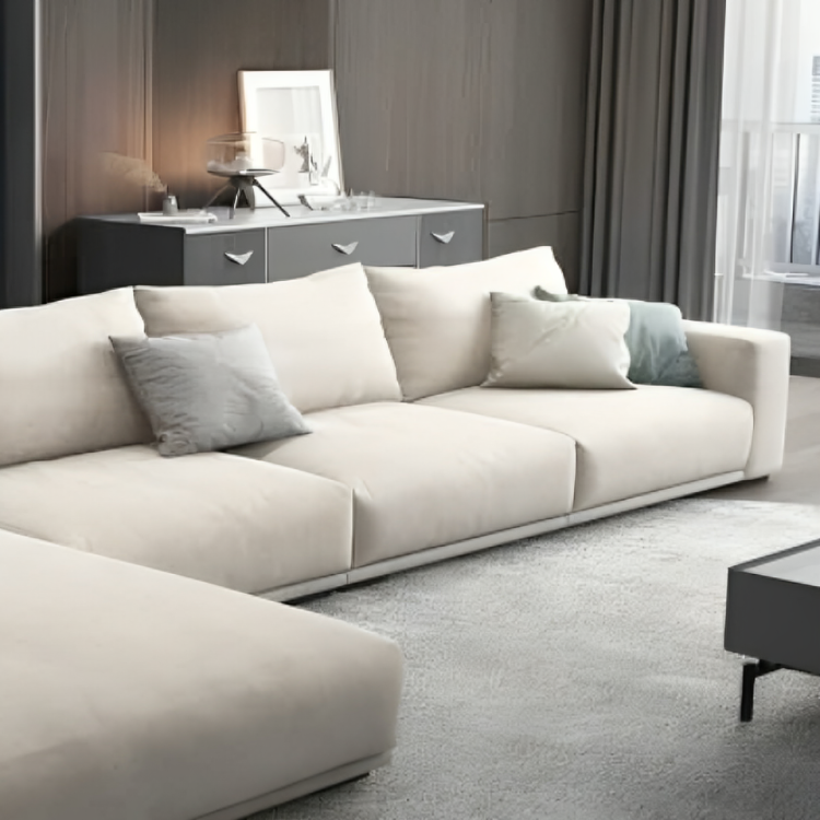 بتصميم عصري L كنبة حرف 