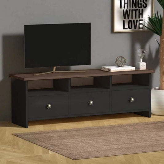 ترابيزة تليفزيون خشب ام دي اف، 130*32*55 سم