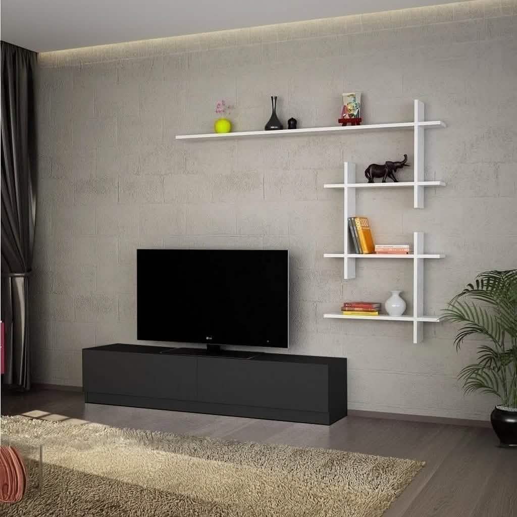 ترابيزة تليفزيون خشب ام دي اف، 140*30*40 سم