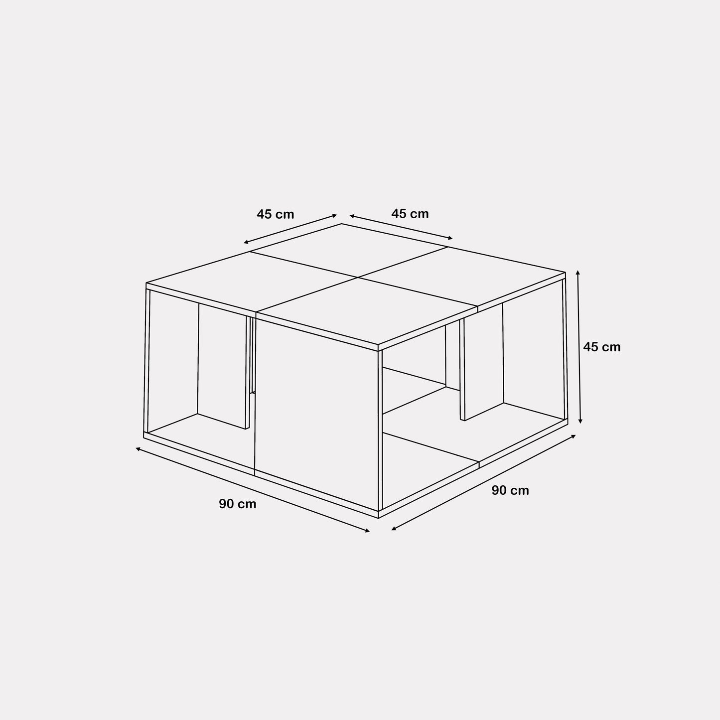 طاولة قهوة بتصميم مبتكر 