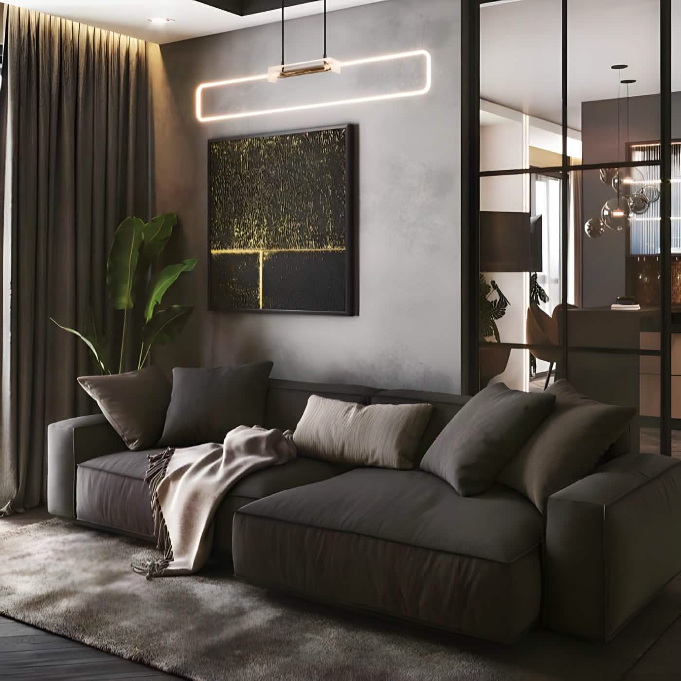 كنبة فاخرة خشبية طبيعية - Baytuk