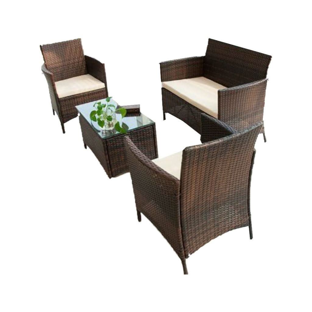 طقم خارجي حديد وراتان 