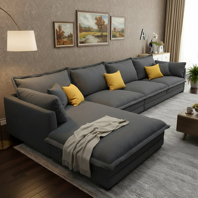 كنبه حرف L بتصميم عصري