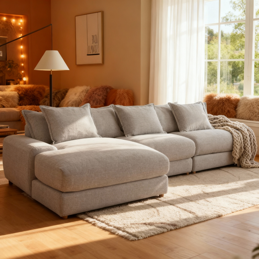 كنبة زاوية حرف ال فاخرة