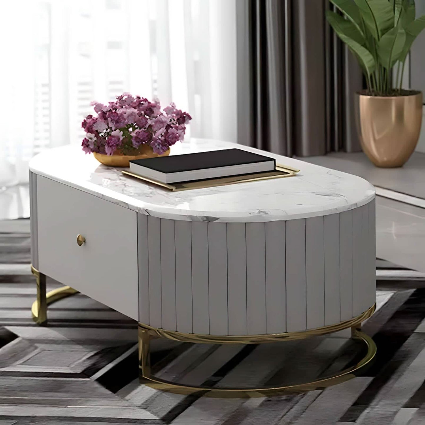 طقم طاولات ام دي اف و استانلس 