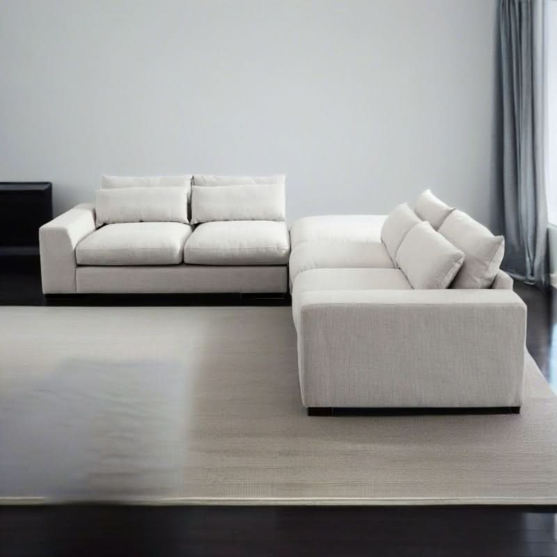 كنب زاوية ثلاث قطع شيك 