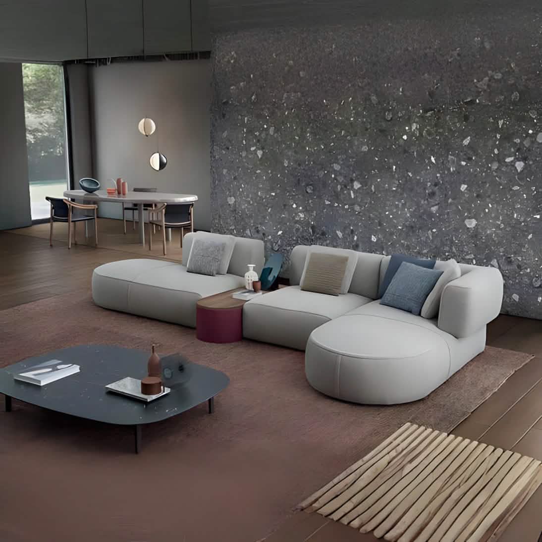 ركنة فاخرة خشب طبيعي راقية - Baytuk