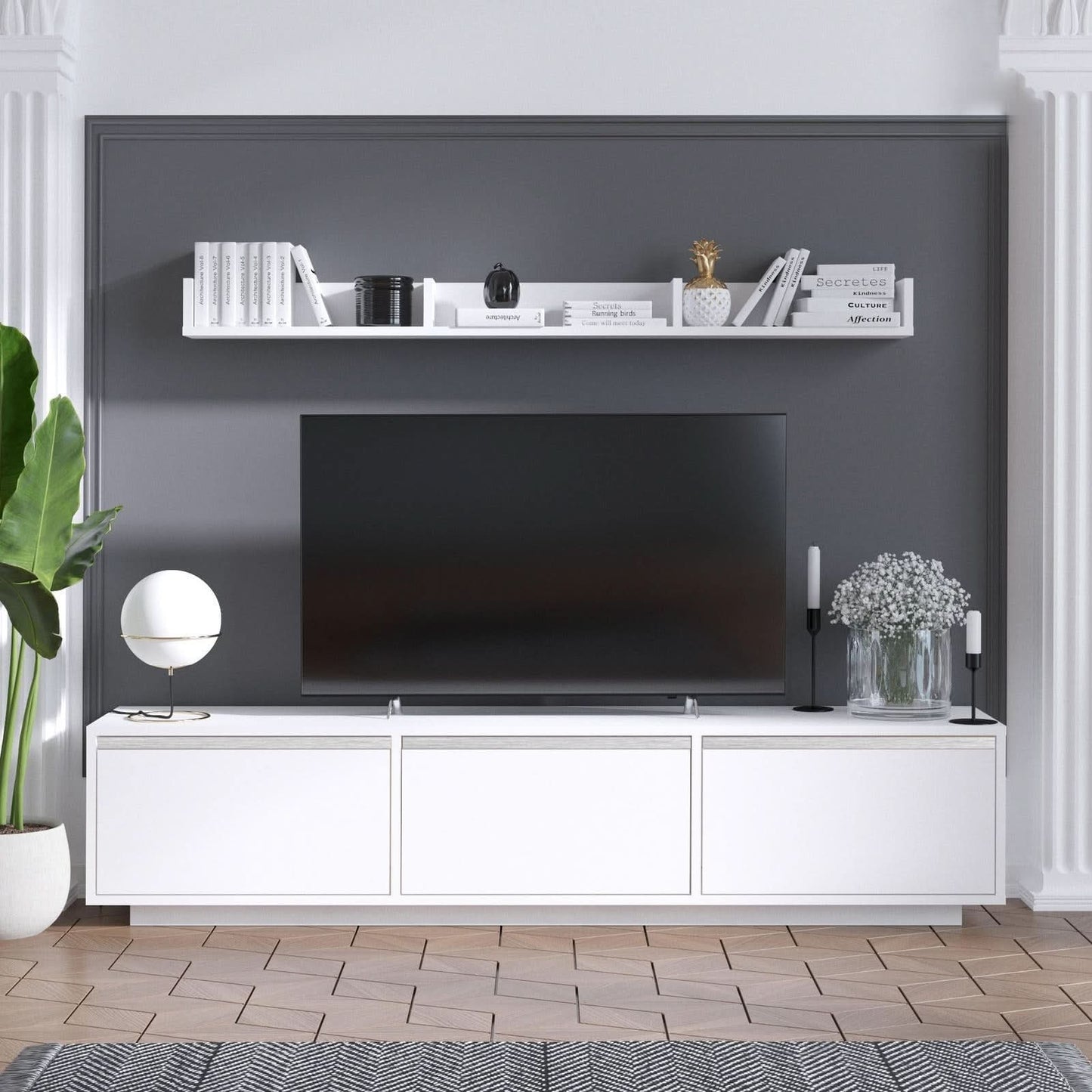 طاولة تلفاز بتصميم مودرن 