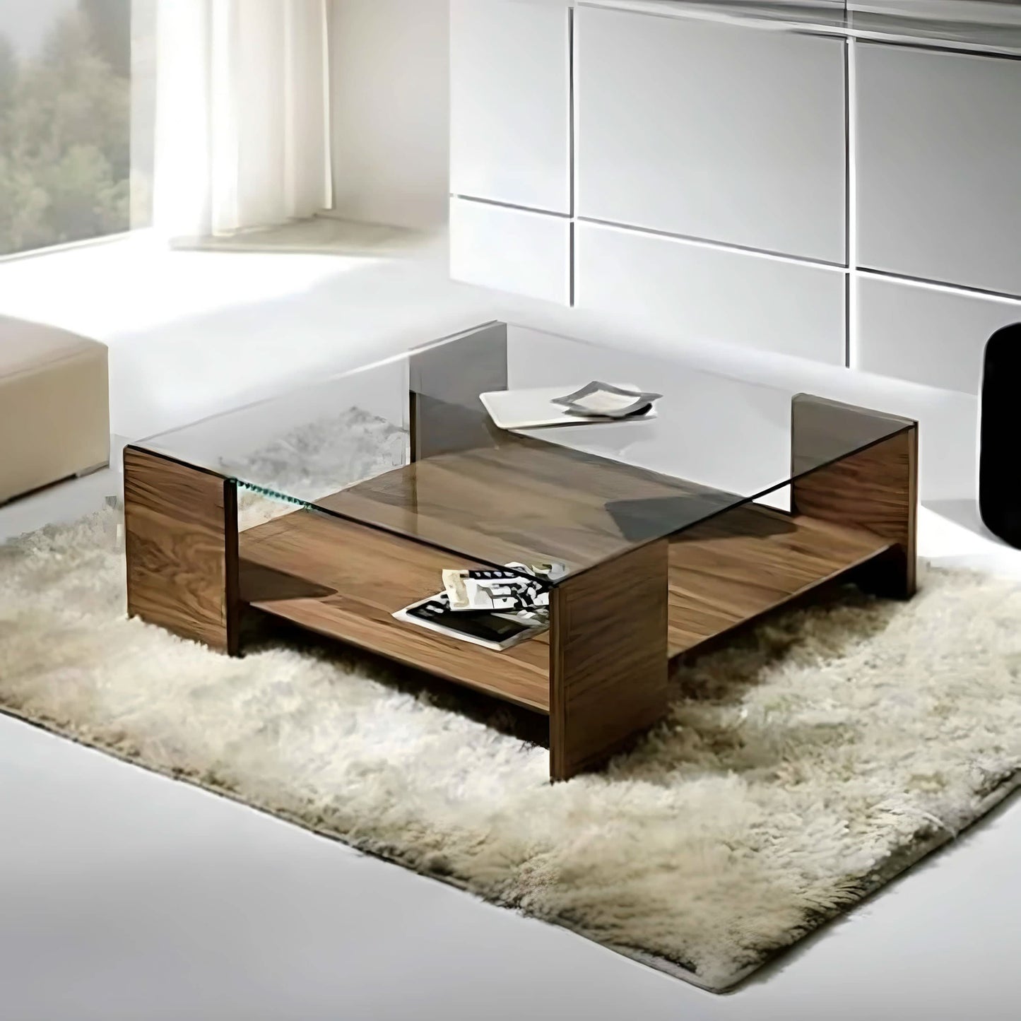 طاولة قهوة ام دي اف 