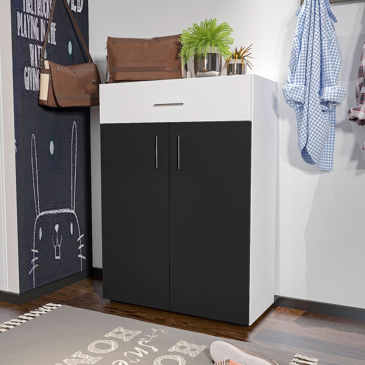 خزانة أحذية احذية خشبية 