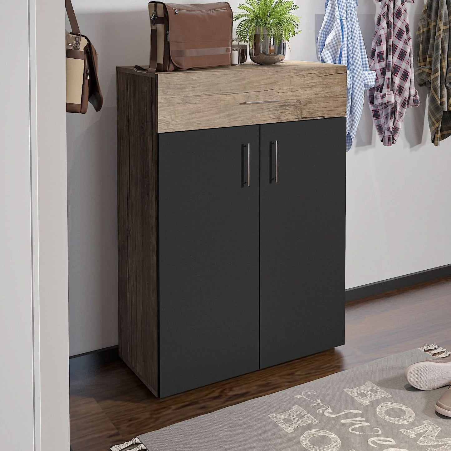 خزانة أحذية احذية خشبية 